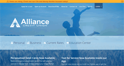 Desktop Screenshot of alliancecu.com