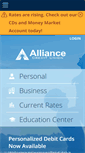 Mobile Screenshot of alliancecu.com